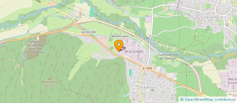 localisation de l'entreprise MG CONTROLE  CHATENOIS