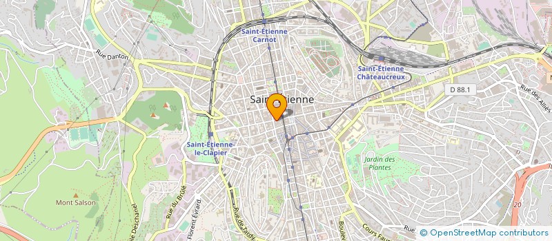 localisation de l'entreprise MG COULEURS à SAINT-ETIENNE