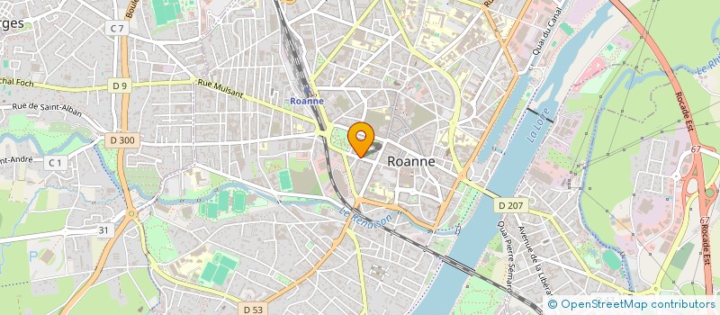 localisation de l'entreprise MG COURTAGE  ROANNE