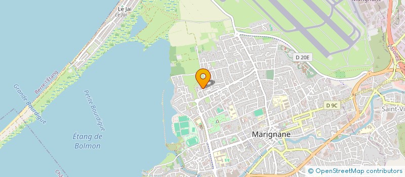 localisation de l'entreprise MG COURTAGE à MARIGNANE