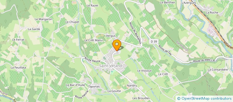 localisation de l'entreprise MG CREATION PAYSAGE  SAINT-VERAND