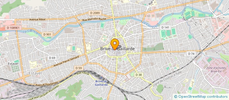 localisation de l'entreprise MG CUISINE DESIGN à BRIVE-LA-GAILLARDE