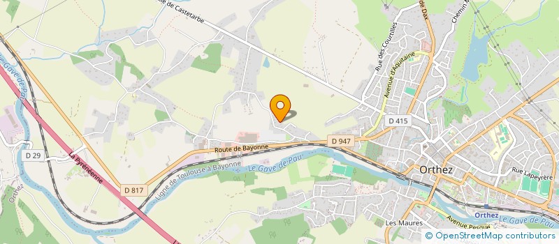 localisation de l'entreprise MG CUISINES à ORTHEZ