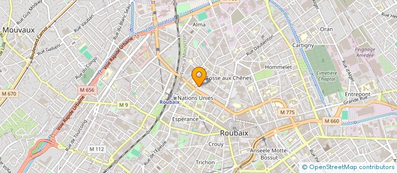 localisation de l'entreprise MG DECO  ROUBAIX