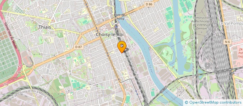 localisation de l'entreprise MG DECO  CHOISY-LE-ROI