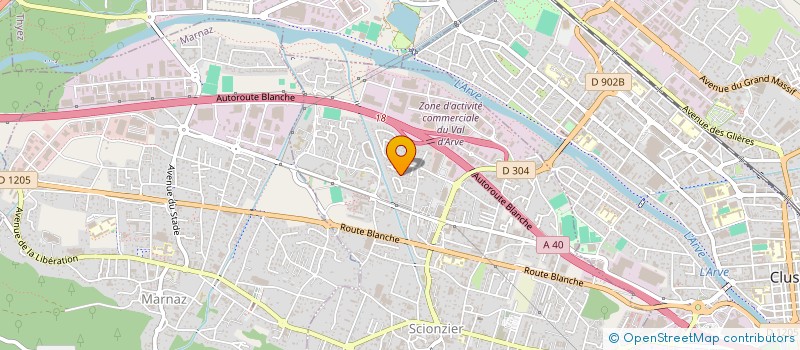 localisation de l'entreprise MG DECO  SCIONZIER