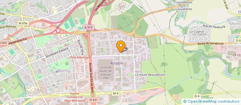 localisation de l'entreprise MG DESIGN  METZ