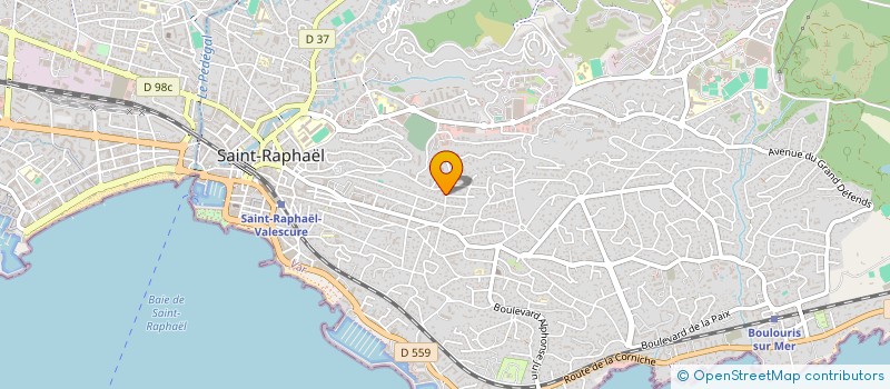 localisation de l'entreprise MG DEVELOPPEMENT à SAINT-RAPHAEL