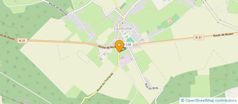 localisation de l'entreprise MG DISTRIB  LA FEUILLIE