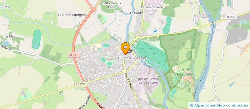 localisation de l'entreprise MG DISTRIBUTION  LE LION D'ANGERS