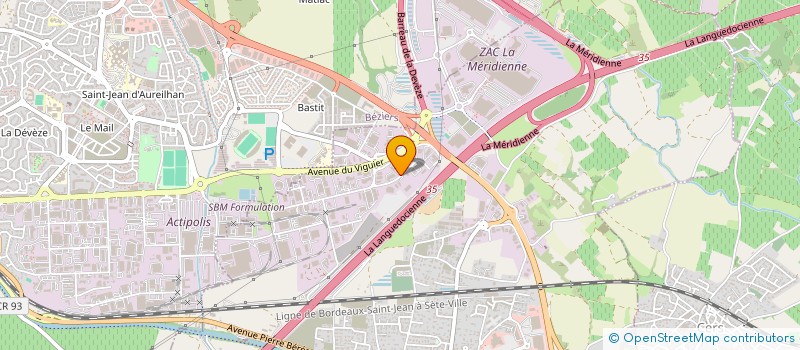localisation de l'entreprise MG DISTRIBUTION à VILLENEUVE-LES-BEZIERS
