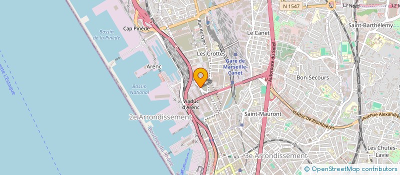 localisation de l'entreprise MG DISTRIBUTION à MARSEILLE