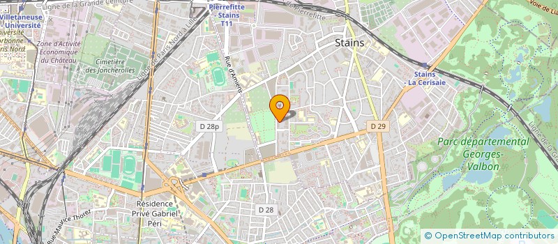 localisation de l'entreprise MG DISTRIBUTION à STAINS