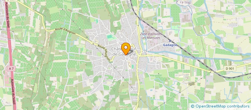 localisation de l'entreprise MG.DISTRIBUTION  CHATEAUNEUF-DE-GADAGNE