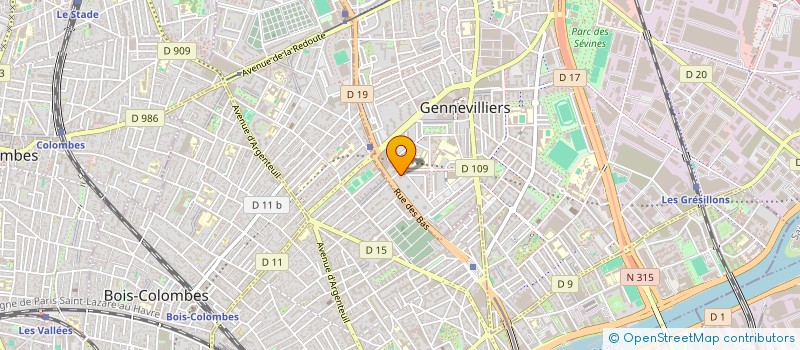 localisation de l'entreprise MG DRIVER  GENNEVILLIERS