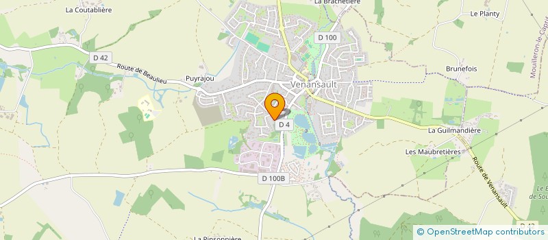 localisation de l'entreprise MG ELEC  VENANSAULT