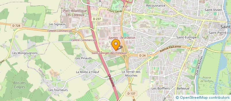 localisation de l'entreprise MG ENTRETIEN  SAINTES