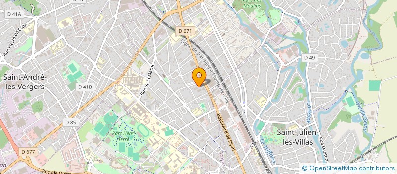 localisation de l'entreprise MG ESTATE à TROYES