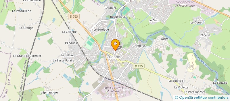 localisation de l'entreprise MG ETANCHE  CUGAND