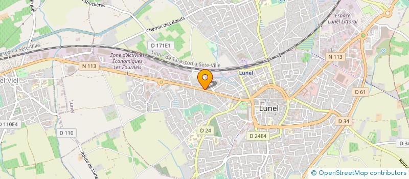 localisation de l'entreprise MG EXPRESS  LUNEL