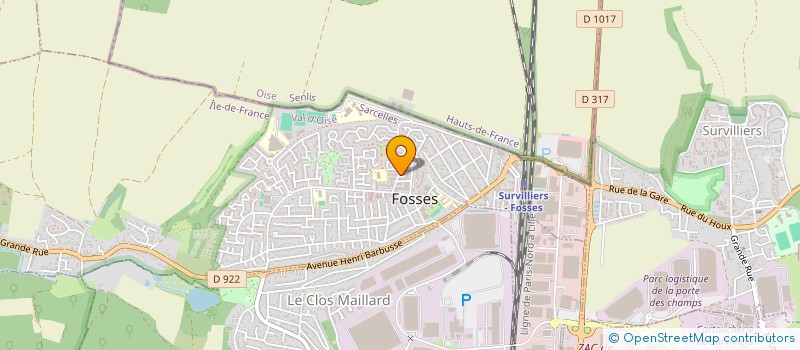 localisation de l'entreprise MG EXPRESS  FOSSES