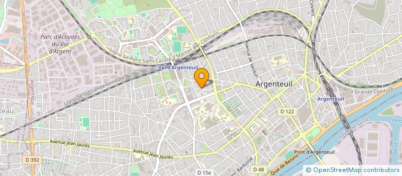 localisation de l'entreprise MG FIBRE  ARGENTEUIL