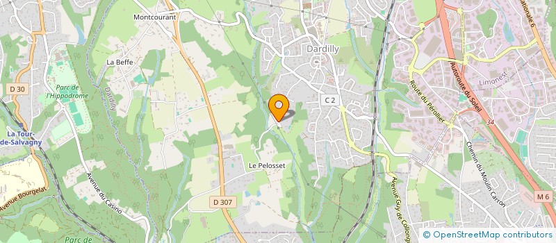 localisation de l'entreprise MG FINANCE à DARDILLY