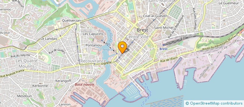 localisation de l'entreprise MG FINANCE ET PATRIMOINE à BREST