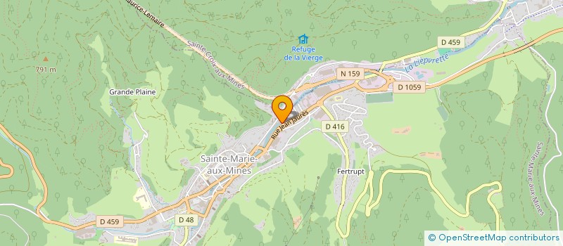localisation de l'entreprise MG FINANCES SARL à SAINTE-MARIE-AUX-MINES