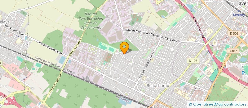 localisation de l'entreprise MG FLC  BEAUCHAMP