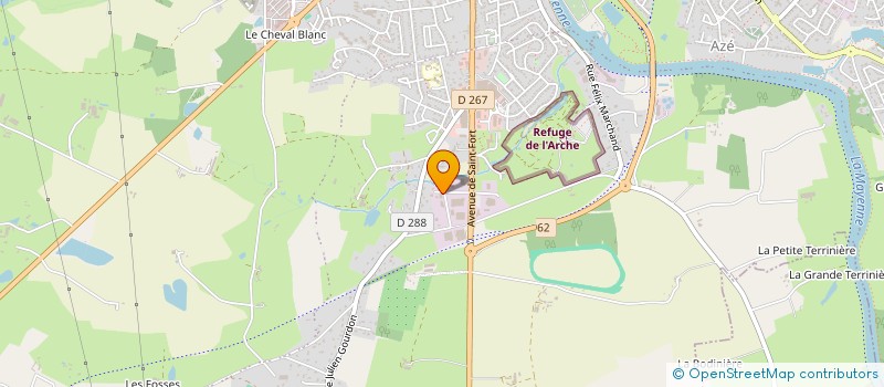 localisation de l'entreprise MG FLUID à CHATEAU-GONTIER-SUR-MAYENNE