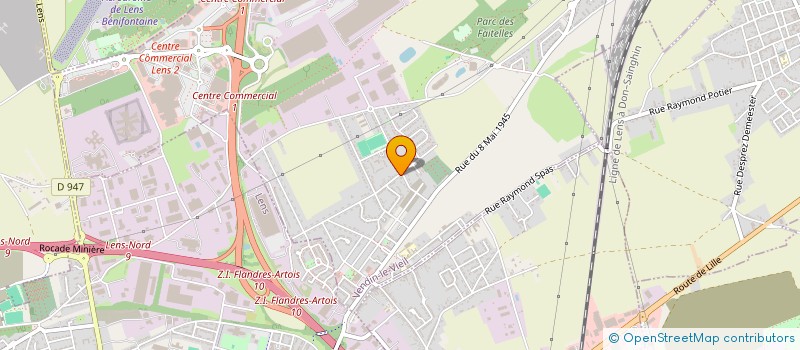 localisation de l'entreprise MG-FOCH  VENDIN-LE-VIEIL