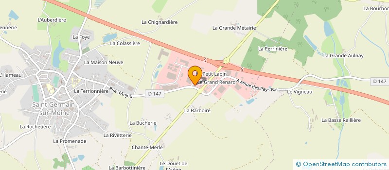 localisation de l'entreprise MG FONCIER à SEVREMOINE