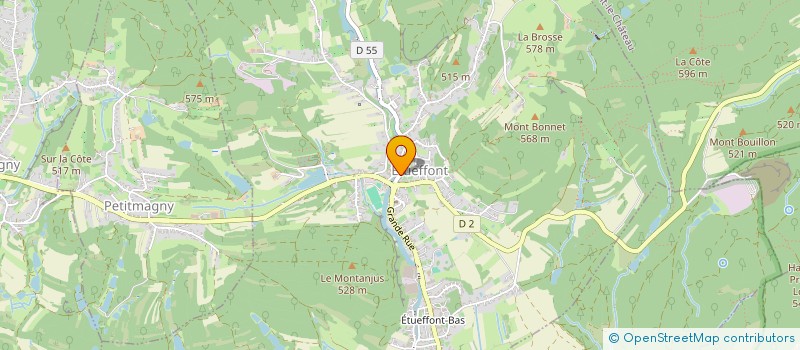 localisation de l'entreprise MG FORGE 90 à ETUEFFONT