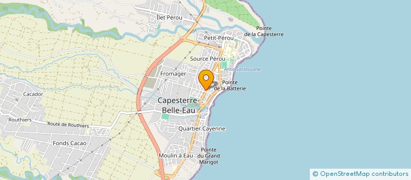localisation de l'entreprise MG FORM ANTILLES GUYANE à CAPESTERRE-BELLE-EAU