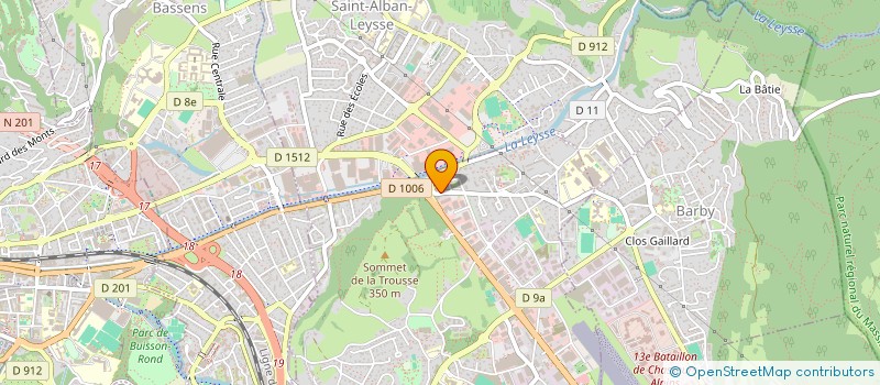 localisation de l'entreprise MG FP à LA RAVOIRE