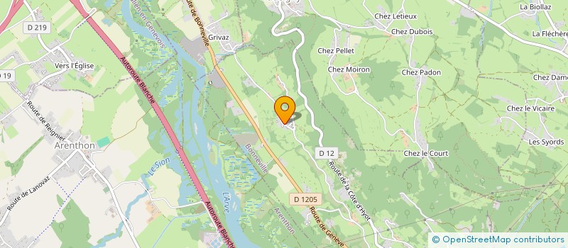 localisation de l'entreprise MG FRAGA  BONNEVILLE