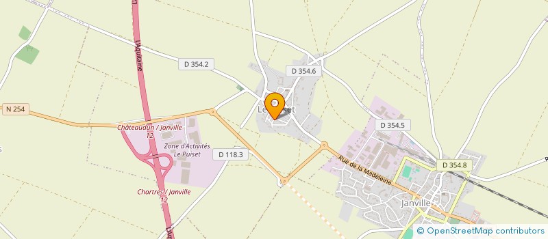 localisation de l'entreprise MG FROID à JANVILLE-EN-BEAUCE