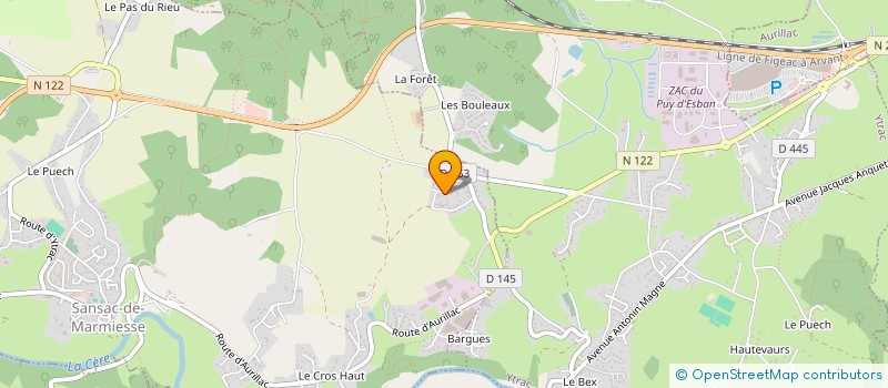 localisation de l'entreprise MG GEHAN à SANSAC-DE-MARMIESSE