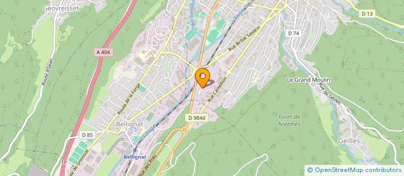 localisation de l'entreprise MG GROUP à OYONNAX