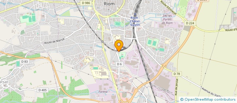 localisation de l'entreprise MG GROUP  RIOM