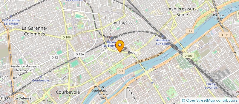 localisation de l'entreprise MG GUARD SARL à COURBEVOIE