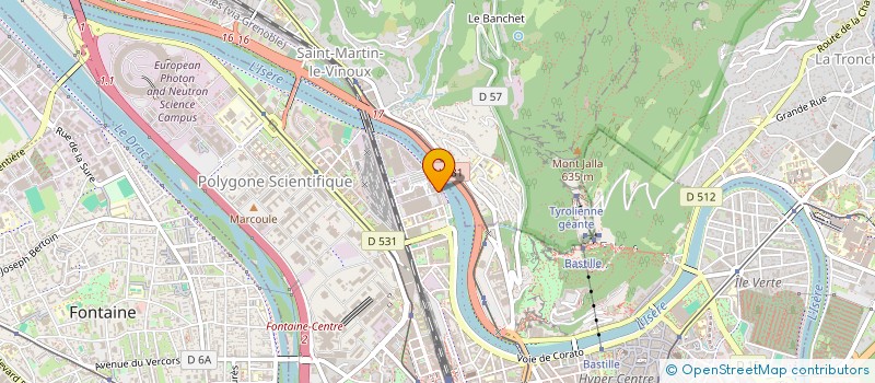 localisation de l'entreprise MG HOLDING à GRENOBLE