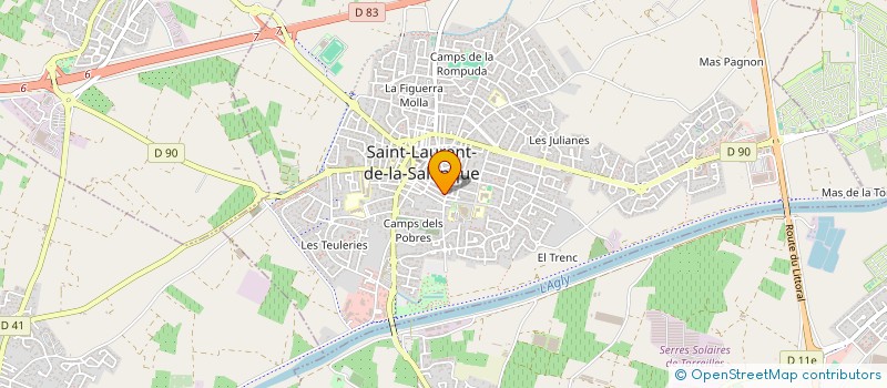 localisation de l'entreprise MG IMMO  SAINT-LAURENT-DE-LA-SALANQUE