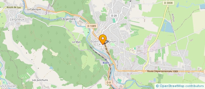 localisation de l'entreprise MG IMMO  BOEN-SUR-LIGNON