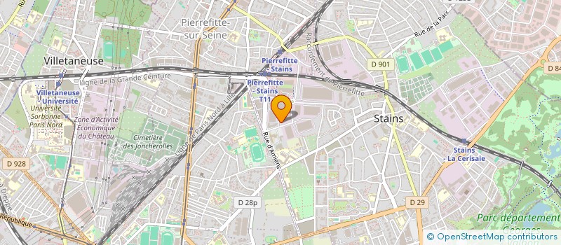 localisation de l'entreprise MG IMMOBILIER  STAINS