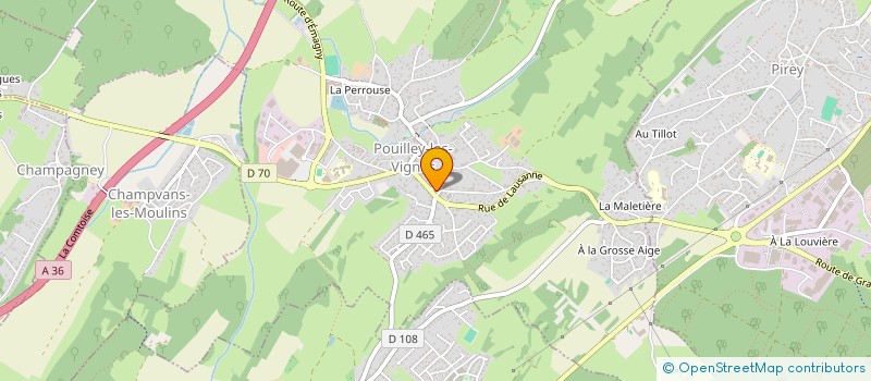 localisation de l'entreprise MG IMMOBILIER  POUILLEY-LES-VIGNES