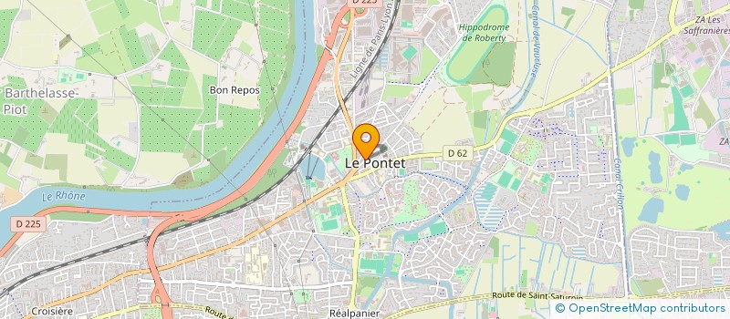 localisation de l'entreprise MG IMMOBILIER  LE PONTET