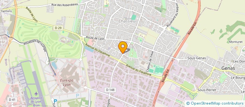 localisation de l'entreprise MG IMMOBILIER  CHASSIEU