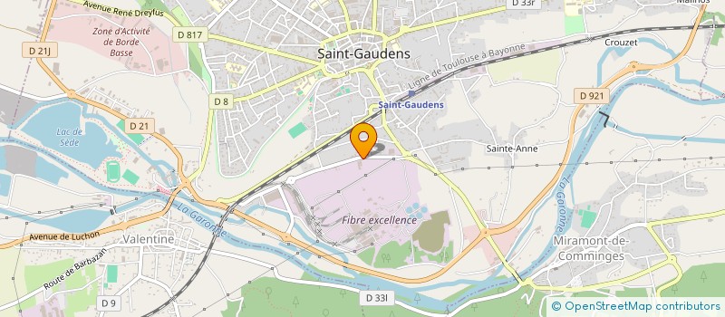localisation de l'entreprise MG IMMOBILIER à SAINT-GAUDENS